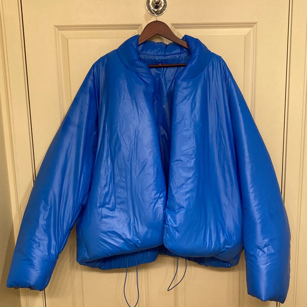 GAP x Yeezy Blue Puffer Jacket
